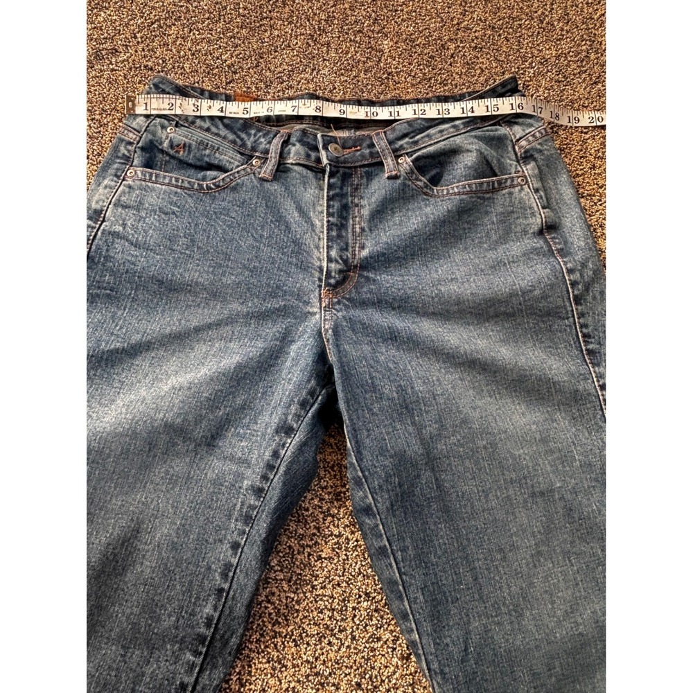 Aura WRANGLER Bootcut vintage Jeans Dark Wash Denim Pockets Women's 10Petite - Picture 9 of 14